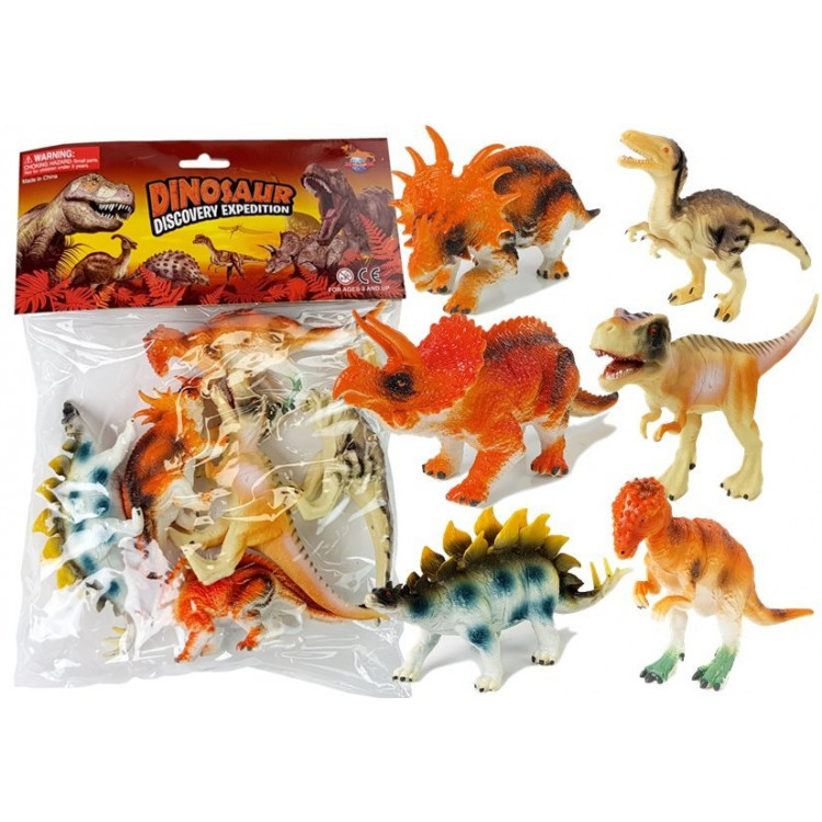 Sada figúrok dinosaurov 10 cm - 6 kusov